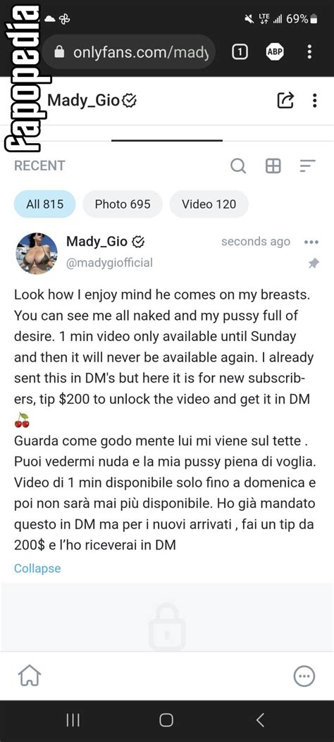 madygio nudes|mady gio topless paid content